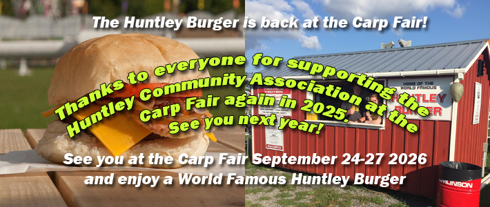 Huntley Burger Carp Fair Thanks